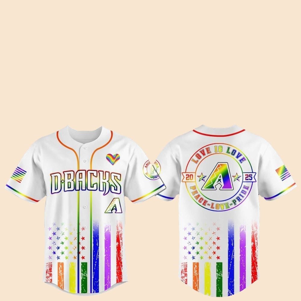 2025 Arizona Diamondbacks Pride Month Love Is Love Jersey - Cabryon