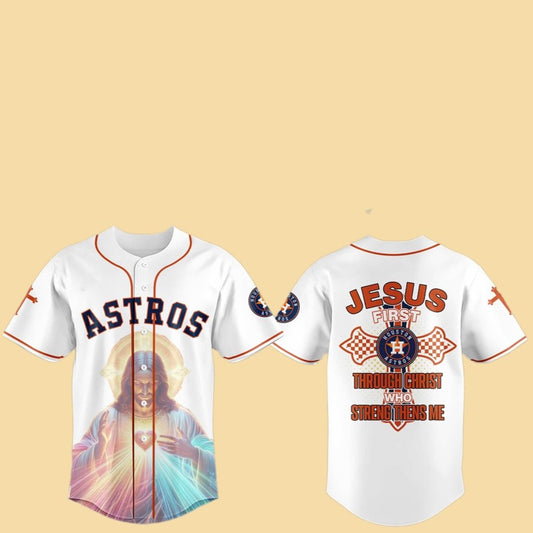 2025 Astros Jesus First Shirt Hat - Cabryon