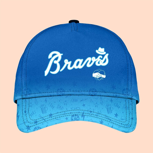 2025 Atlanta Braves Happy Father Day Hat - Cabryon