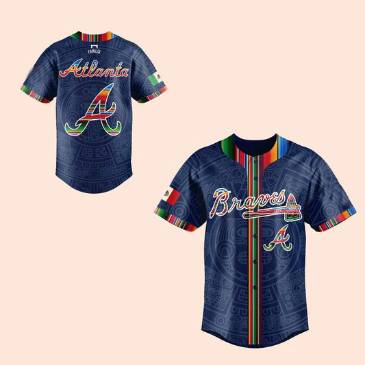 2025 Atlanta Braves Mexican Heritage Night Baseball Jersey - Cabryon