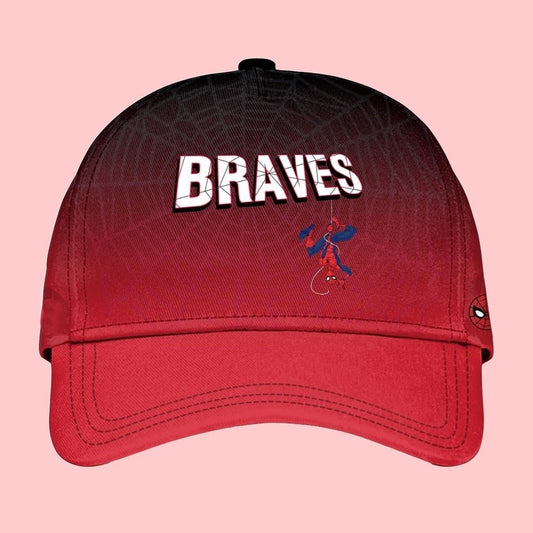 2025 Atlanta Braves Spider Man Night Baseball Jersey - Hat - Cabryon