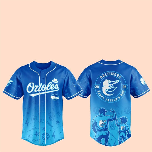 2025 Baltimore Orioles Happy Father Day Baseball Jersey - Cabryon