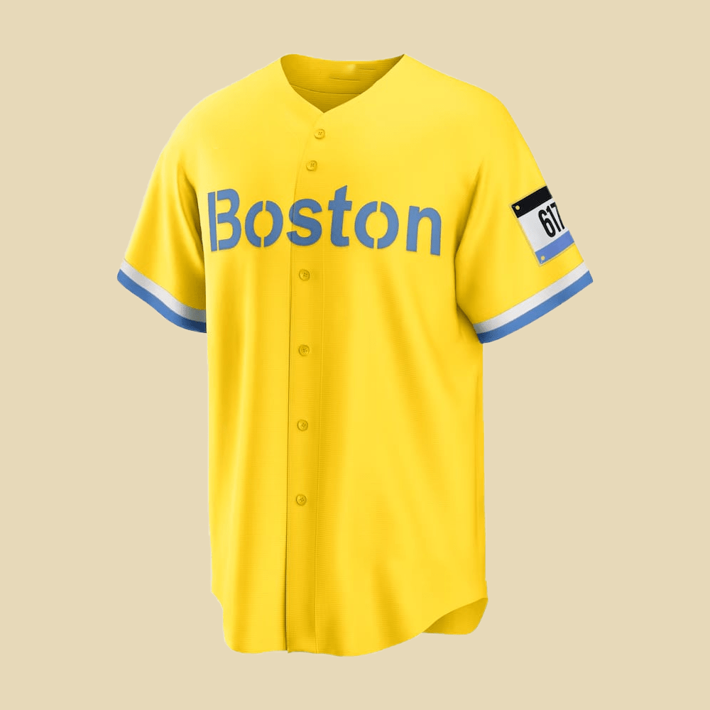 2025 Boston Red Sox Yellow City Connect Jersey - Cabryon