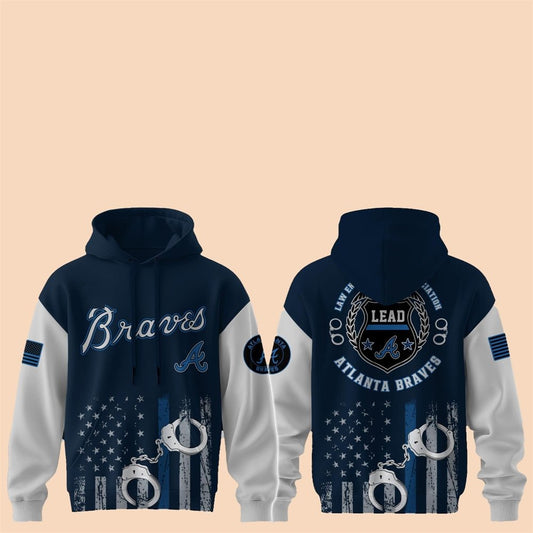 2025 Braves Law Enforcement Appreciation Day Hoodie - Cabryon