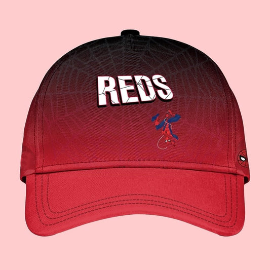 2025 Cincinnati Reds Spider Man Night Baseball Jersey - Hat - Cabryon