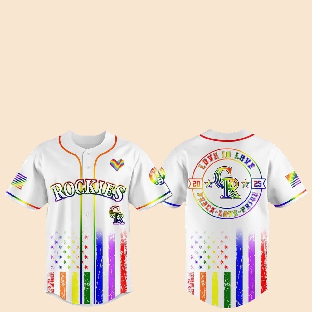 2025 Colorado Rockies Pride Month Love Is Love Jersey - Cabryon