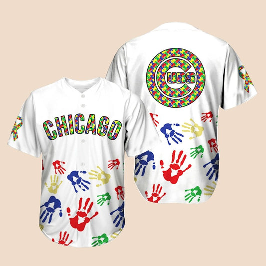 2025 Cubs Autism Awareness Baseball Jersey - Cabryon