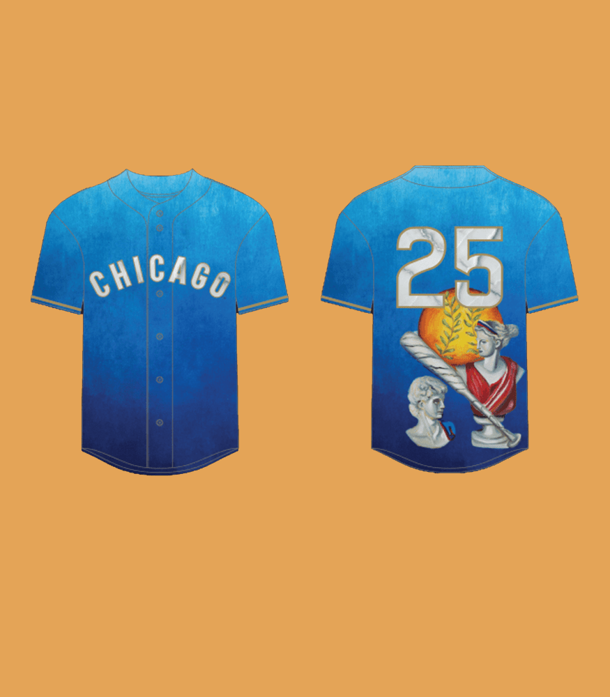 2025 Cubs Greek Heritage Jersey Giveaway - Cabryon