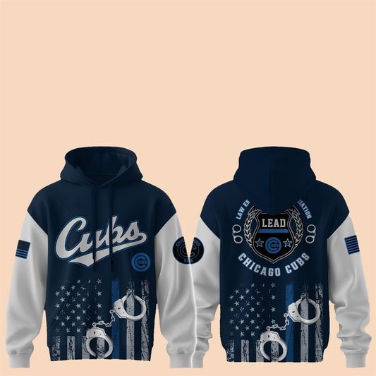 2025 Cubs Law Enforcement Appreciation Day Hoodie - Cabryon