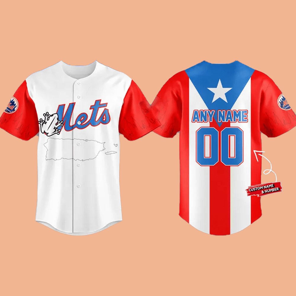 2025 Custom Mets Puerto Rican Heritage Jersey - Cabryon