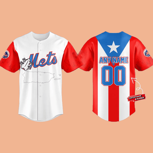 2025 Custom Mets Puerto Rican Heritage Jersey - Cabryon