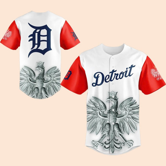 2025 Detroit Tigers Polish Heritage Baseball Jersey - Cabryon