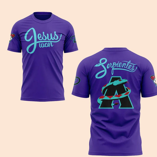 2025 Diamondbacks Jesus Won Shirt - Cabryon