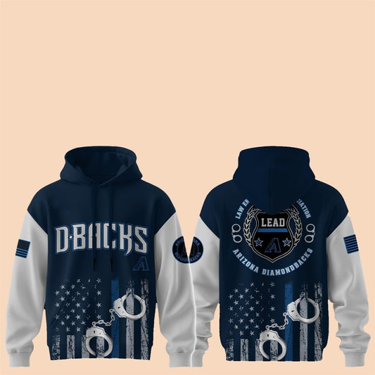 2025 Diamondbacks Law Enforcement Appreciation Day Hoodie - Cabryon