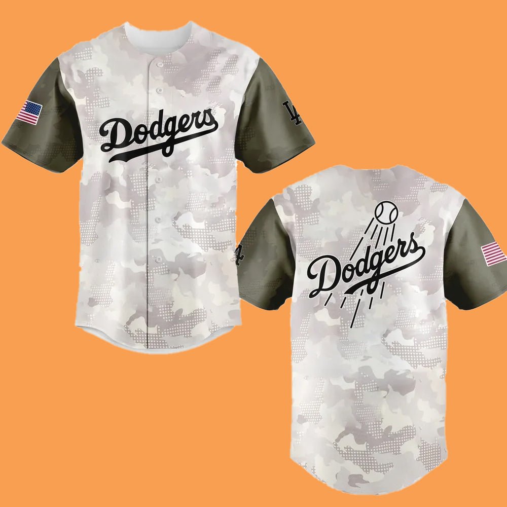 2025 Dodgers Armed Forces Day Baseball Jersey - Cabryon