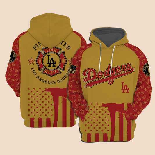 2025 Dodgers Firefighter Appreciation Night Hoodie - Cabryon
