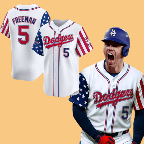 2025 Dodgers Freeman Fouth of july Jersey - Cabryon