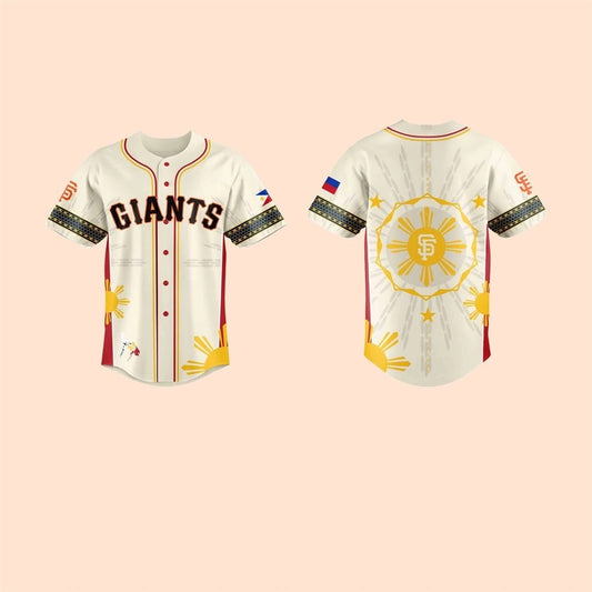 2025 Giants Filipino Heritage Night Baseball Jersey - Cabryon