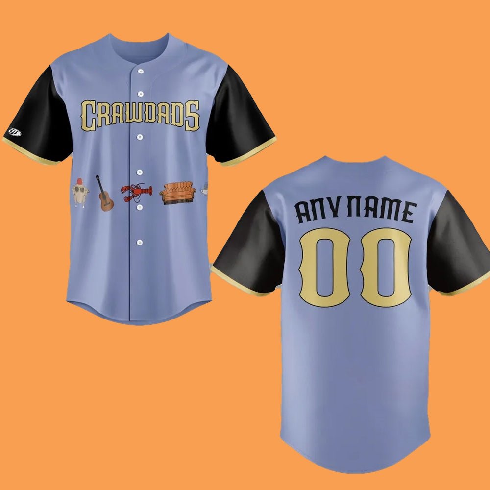 2025 Hickory Crawdads Baseball Friends Day Night Jersey - Cabryon