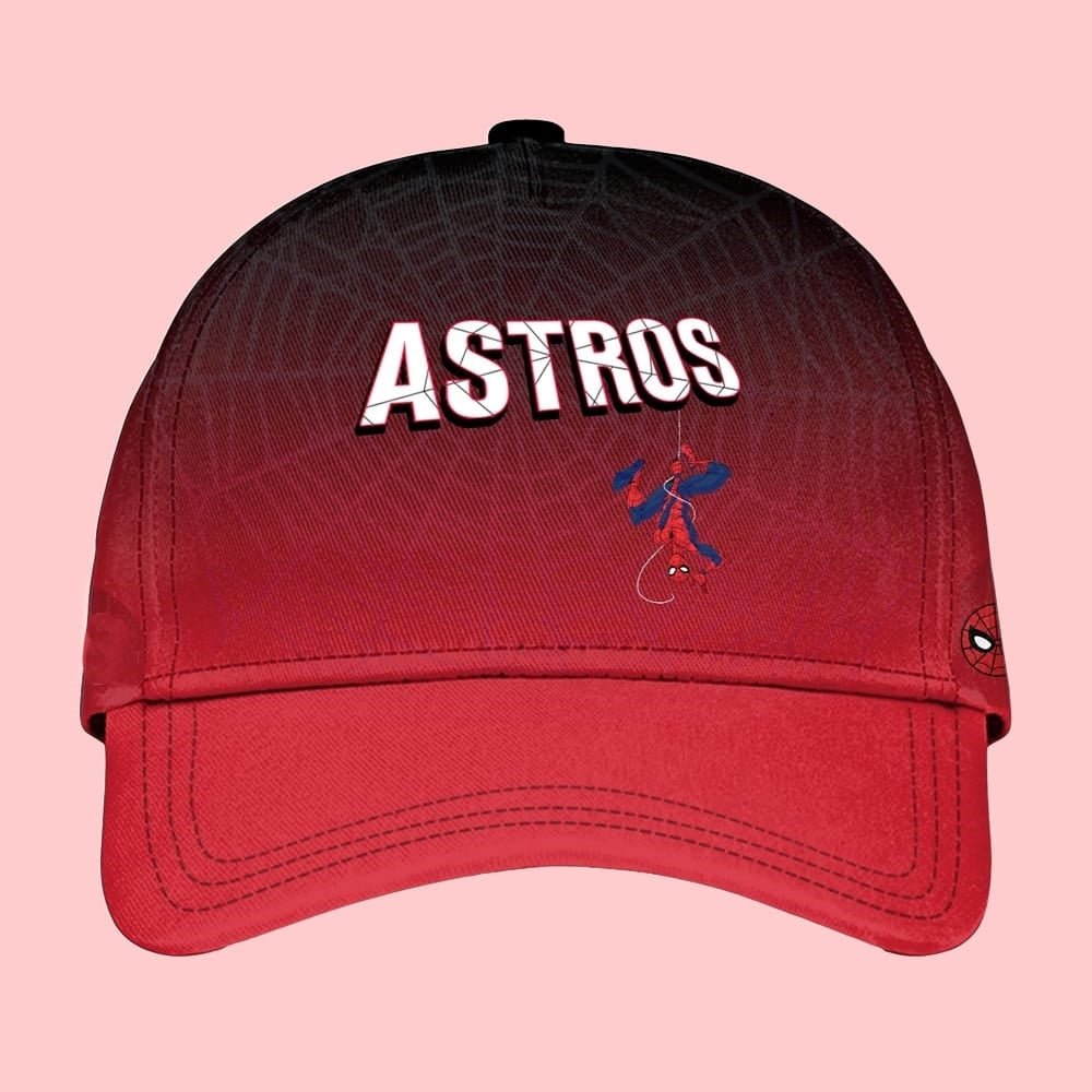 2025 Houston Astros Spider Man Night Baseball Jersey - Hat - Cabryon