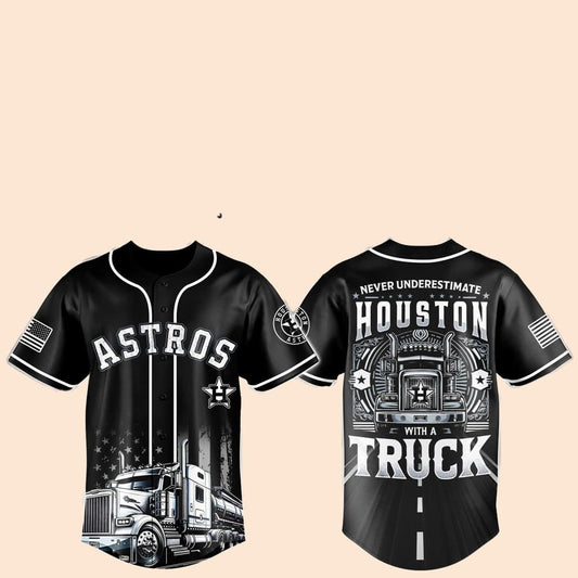 2025 Houston Astros Truck Driver Appreciation Baseball Jersey - Cabryon