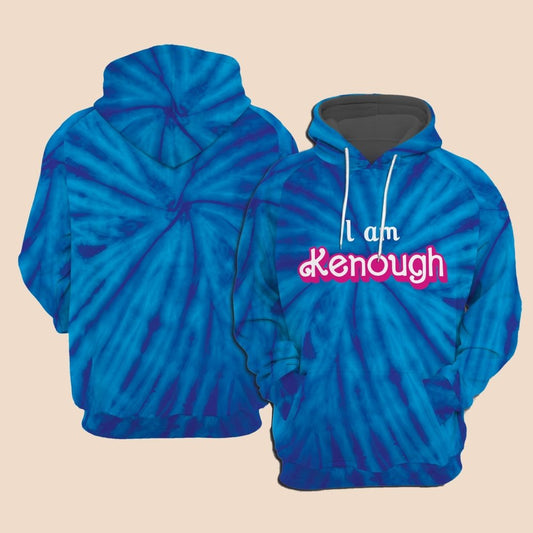 2025 I Am Kenough Tie Dye Shirt Hoodie - Cabryon