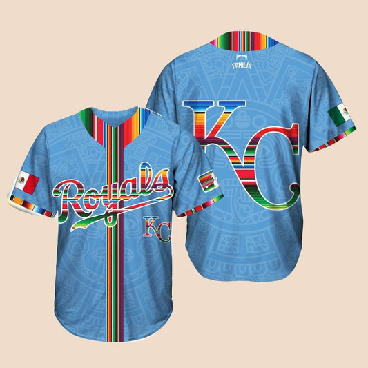 2025 Kansas City Royals Mexican Heritage Night Baseball Jersey - Cabryon