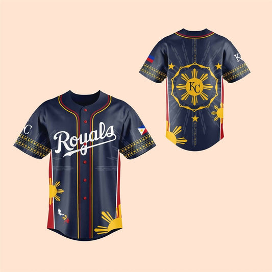 2025 KC Royals Filipino Heritage Night Baseball Jersey - Cabryon