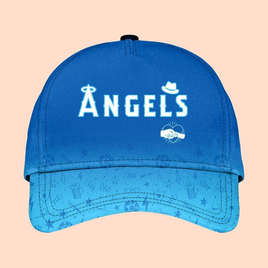 2025 LA Angels Happy Father Day Hat - Cabryon