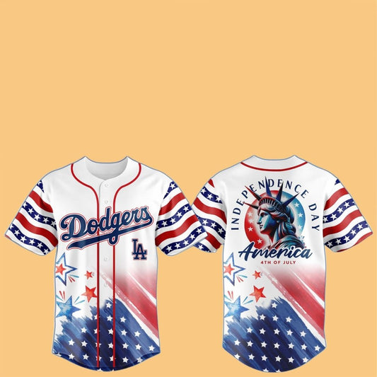 2025 LA Dodgers Celebrate the 4th of July Jersey - Cabryon