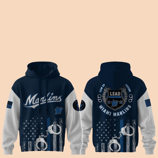2025 Marlins Law Enforcement Appreciation Day Hoodie - Cabryon