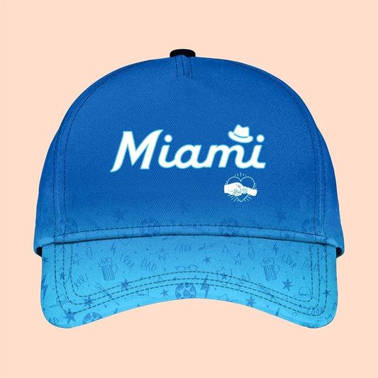 2025 Miami Marlins Happy Father Day Hat - Cabryon