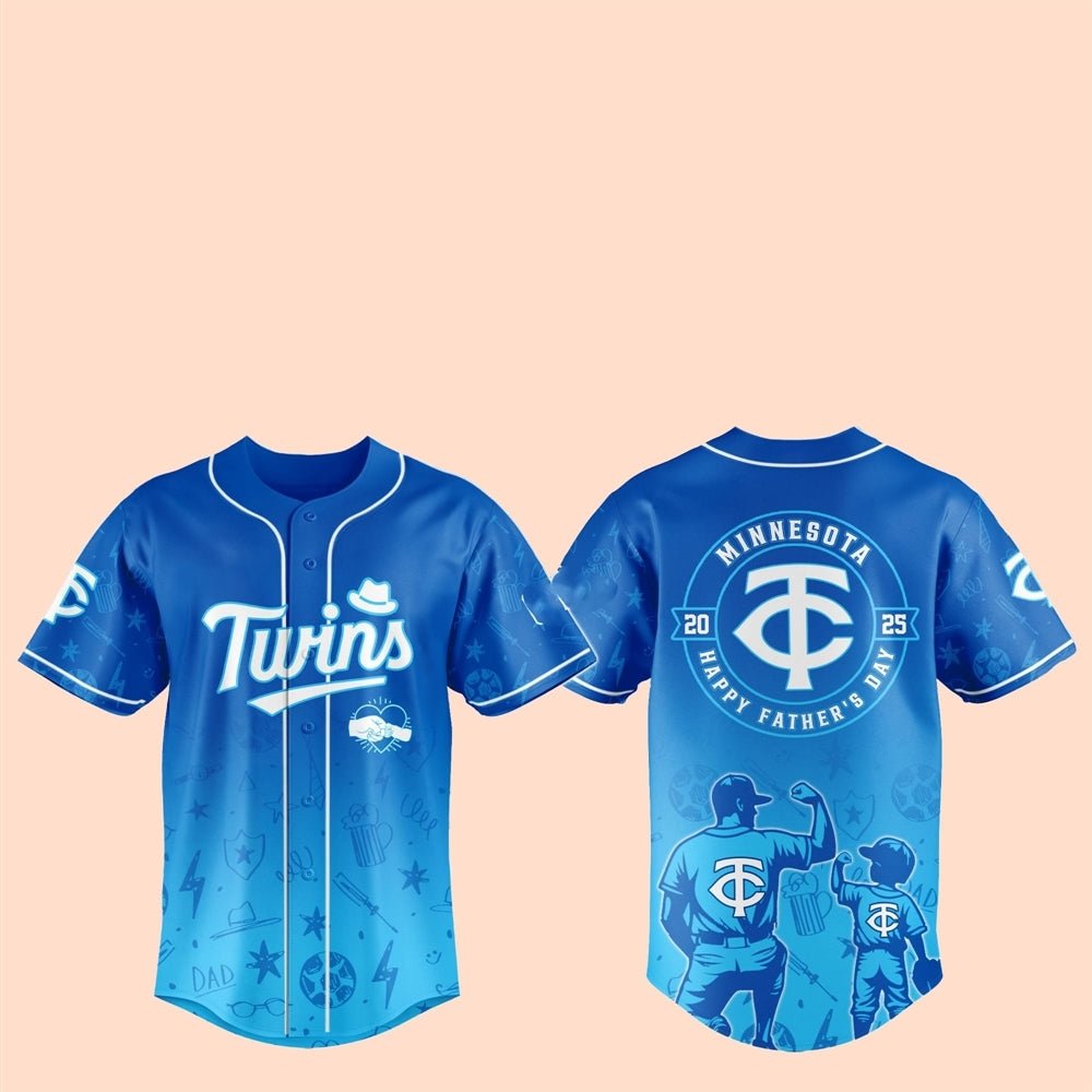 2025 Minnesota Twins Happy Father Day Baseball Jersey - Cabryon