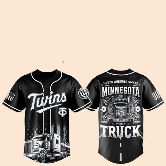 2025 Minnesota Twins Nation Truck Driver Appreciation Baseball Jersey - Cabryon