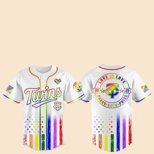 2025 Minnesota Twins Pride Month Love Is Love Jersey - Cabryon