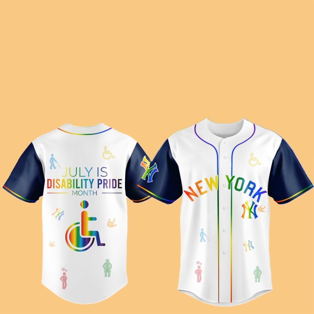 2025 NY Yankees July Is Disability Pride Month Jersey Hat - Cabryon