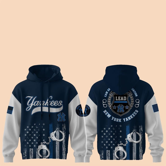 2025 NY Yankees Law Enforcement Appreciation Day Hoodie - Cabryon