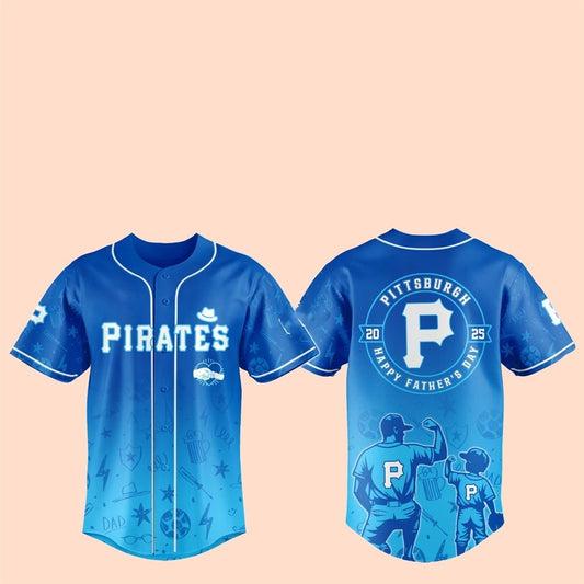 2025 Pittsburgh Pirates Happy Father Day Baseball Jersey - Cabryon