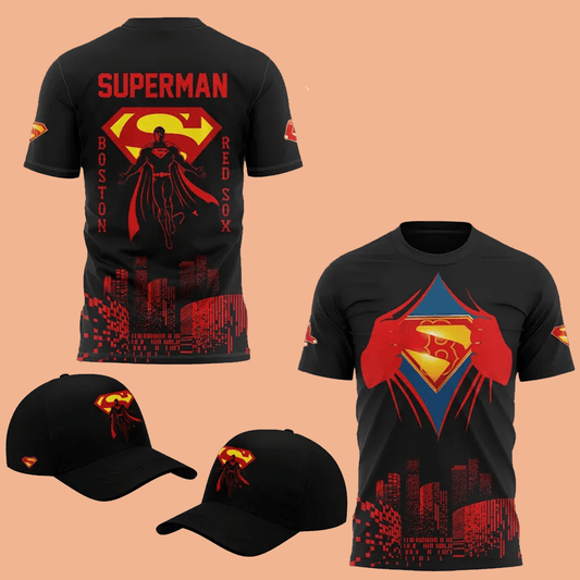 2025 Red Sox Superman Night Shirt - Cabryon