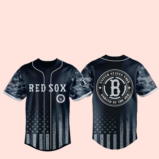2025 Red Sox US Navy Military Jersey - Cabryon
