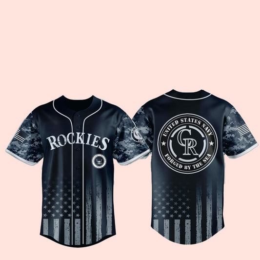 2025 Rockies US Navy Military Jersey - Cabryon
