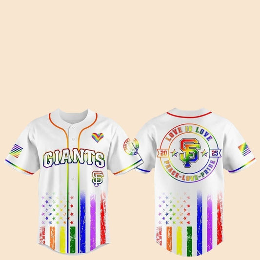 2025 San Francisco Giants Pride Month Love Is Love Jersey - Cabryon