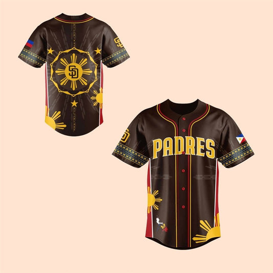 2025 Sd Padres Filipino Heritage Night Baseball Jersey - Cabryon
