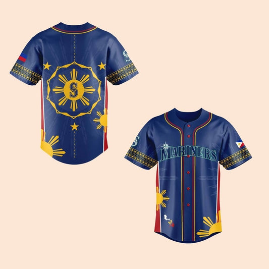 2025 Seattle Mariners Filipino Heritage Night Baseball Jersey - Cabryon