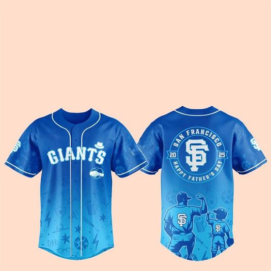 2025 SF Giants Happy Father Day Baseball Jersey - Cabryon