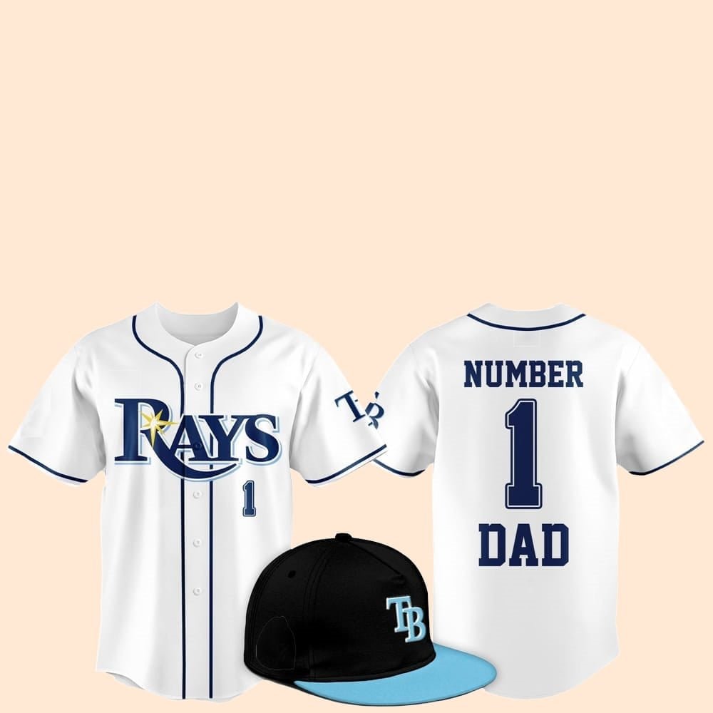 2025 Tampa Bay Rays Father Day Number 1 Dad Baseball Jersey - Cabryon
