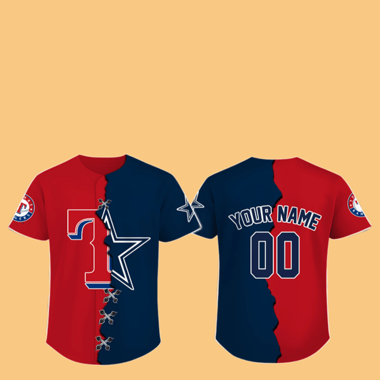 2025 Texas Rangers Dallas Cowboys Jersey - Cabryon