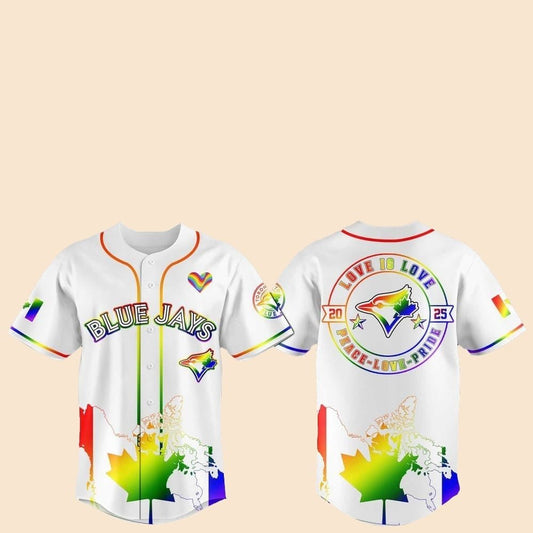 2025 Toronto Blue Jays Pride Month Love Is Love Jersey - Cabryon