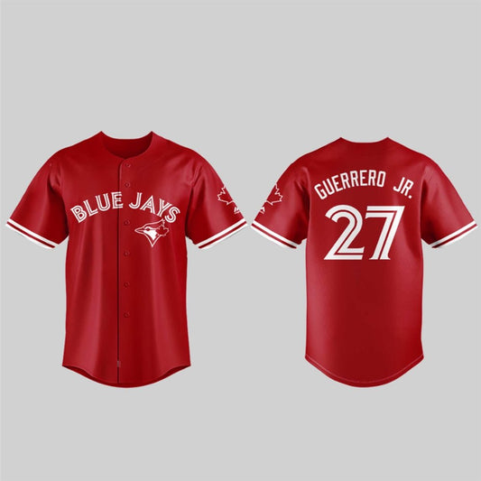 2025 Vladimir Guerrero Jr Blue Jays Canada Day Baseball Jersey - Cabryon