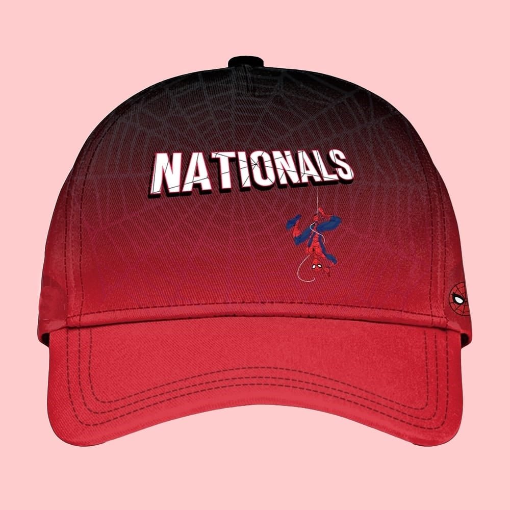 2025 Washington Nationals Spider Man Night Baseball Jersey Hat - Cabryon